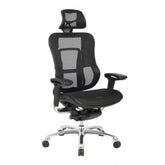 Nautilus Designs Aztec Designer High Back Mesh Synchronous Executive Office Chair With Headrest and Multi-Adjustable Arms Black - BCM/H222/BK DD